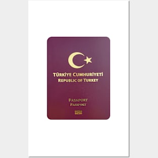 Turkey Passport Posters and Art